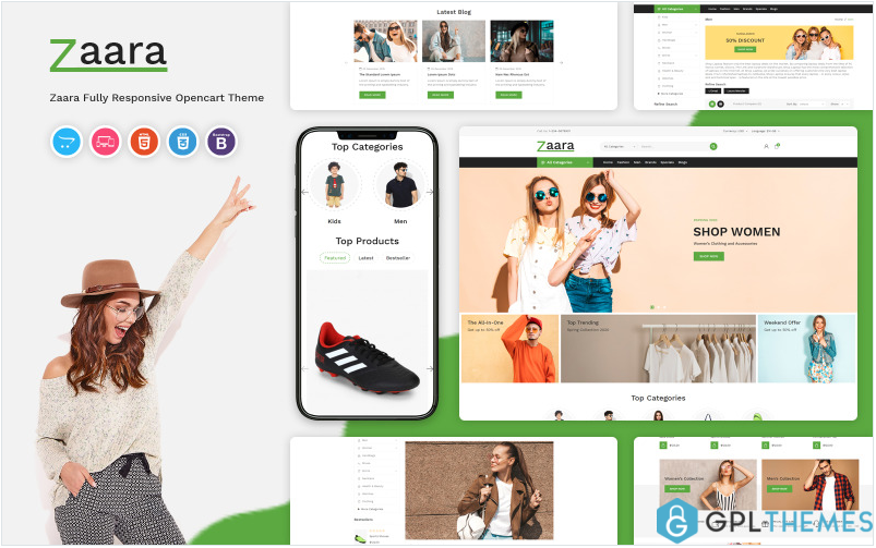 Zaara – Fashion Store OpenCart Template