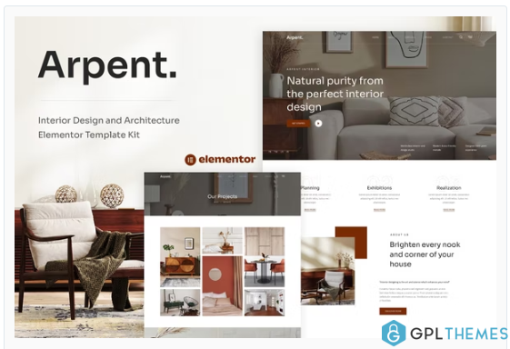 Arpent – Interior Design and Architecture Elementor Template Kit