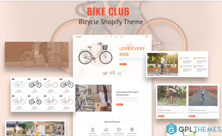 bikez bike shop cycle single shopify theme