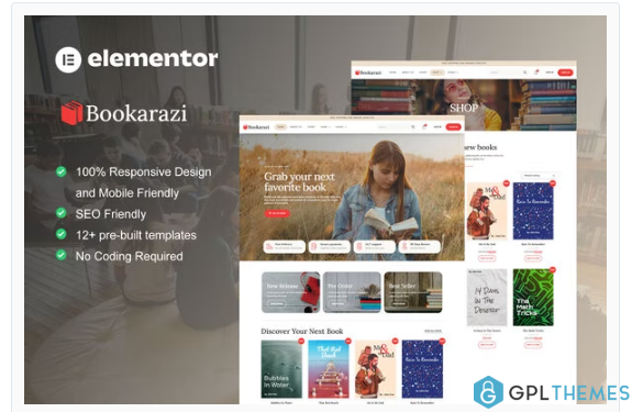 Bookarazi – Author & Publisher Elementor Template Kit