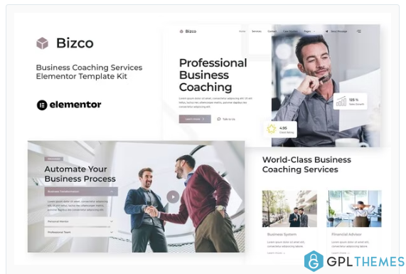 Bizco – Business Coaching Elementor Template Kit