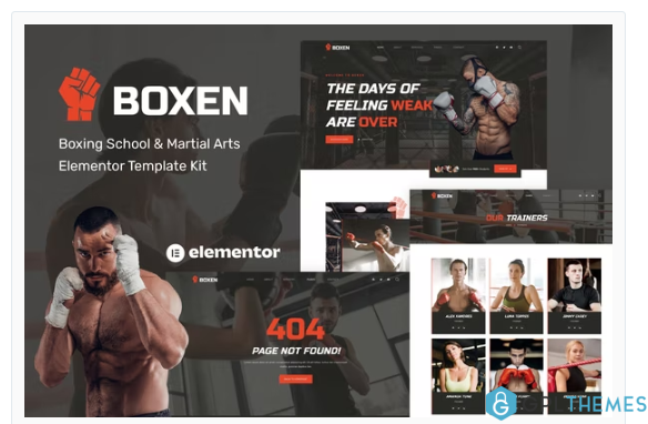 Boxen – Boxing School & Martial Arts Elementor Template Kit