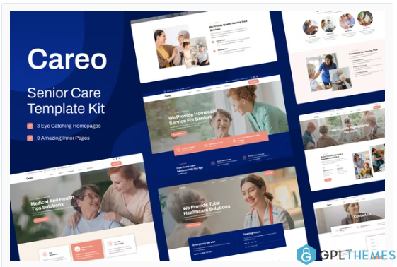 Careo – Elderly & Senior Care Elementor Template Kit
