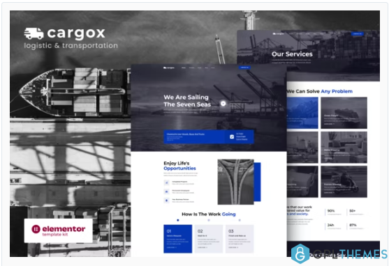 Cargox – Logistic & Transportation Elementor Pro Template Kit