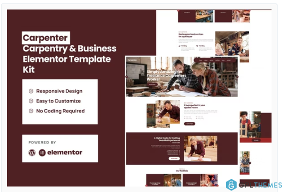 Carpenter – Business Elementor Pro Template Kit