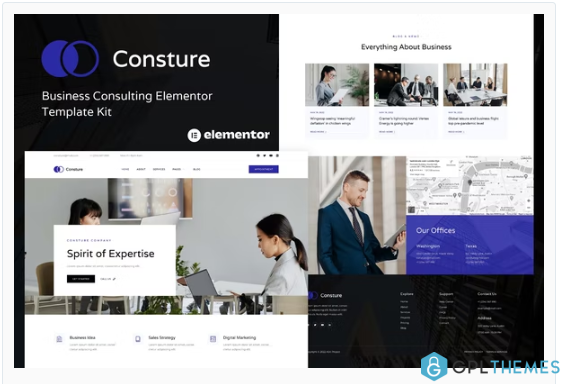 Consture – Business Consulting Elementor Template Kit
