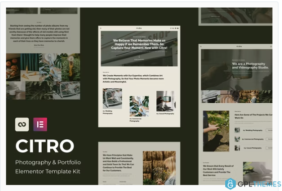 Citro – Photography & Portolio Elementor Template Kit