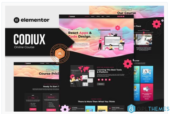 Codiux – Online Course Elementor Template Kit