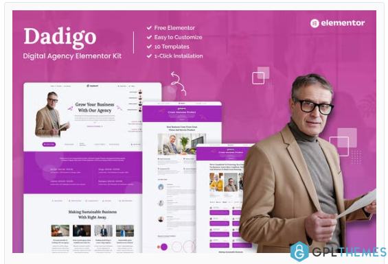 Dadigo – Digital Agency Elementor Template Kit