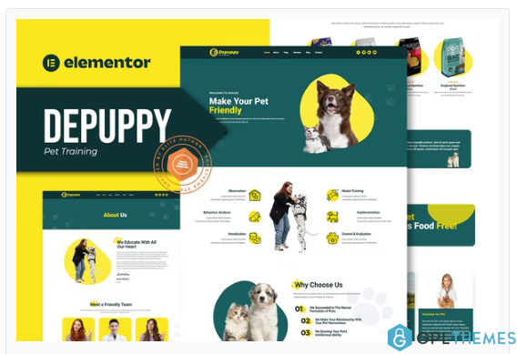 Depuppy – Pet Training Elementor Template Kit