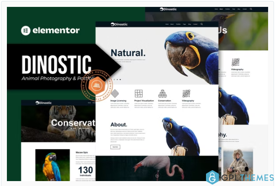 Dinostic – Animal Photography & Portfolio Elementor Template Kit