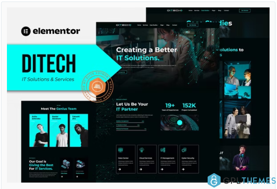 Ditech – IT Solutions & Services Company Elementor Template Kit
