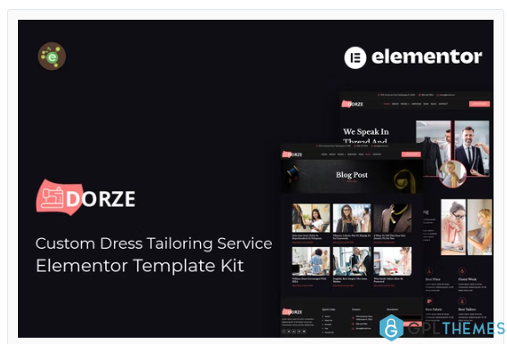 Dorze – Custom Dress Tailoring Service Elementor Pro Template Kit