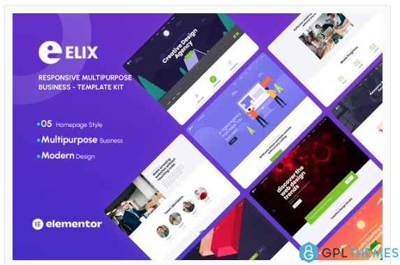 Elix – Responsive Multipurpose Creative Business Template Kit