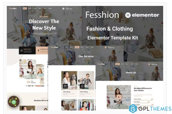 Fesshion – Fashion & Clothing Elementor Template Kit