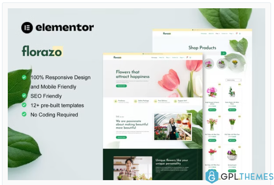 Florazo – WooCommerce Florist & Flower Shop Elementor Template Kit