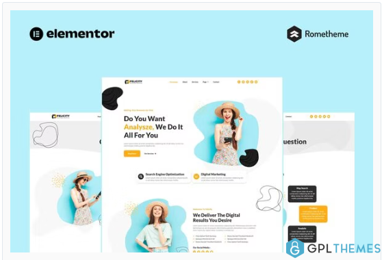 Felicity – SEO & Digital Marketing Elementor Pro Full Site Template Kit