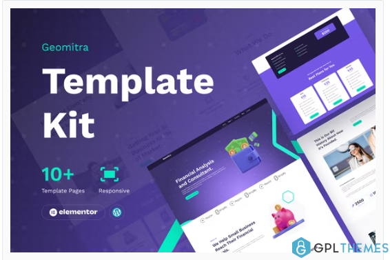 Geomitra – Creative Financial Elementor Pro Template Kit