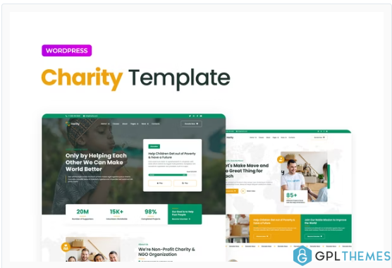 Harity – Fundraising Charity Elementor Template Kit