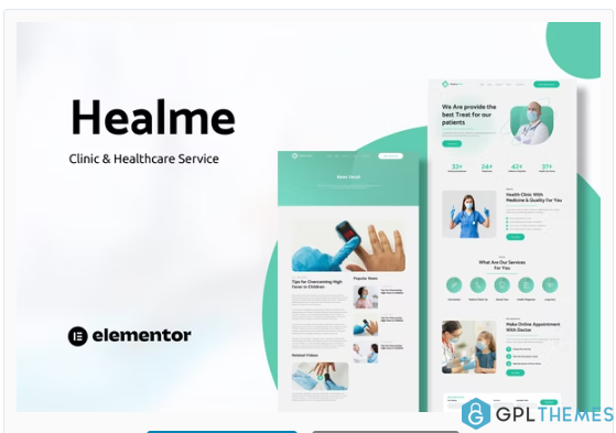 Healme – Clinic & Healthcare Service Elementor Template Kits