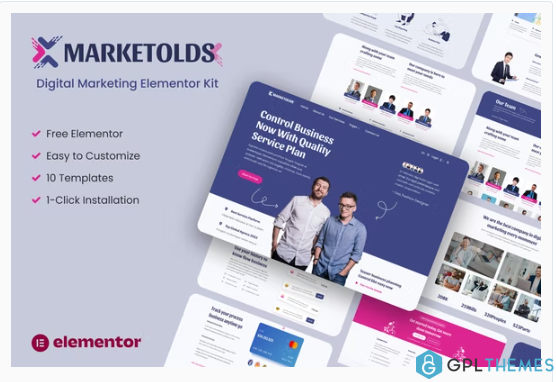 Marketolds – Digital Marketing Elementor Template Kit