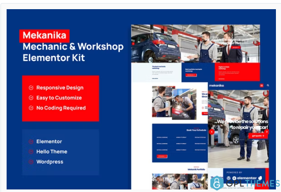 Mekanika – Mechanic and Workshop Company Template Kit
