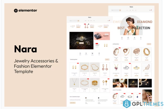 Nara – Jewelry Accessories Store Template Kit