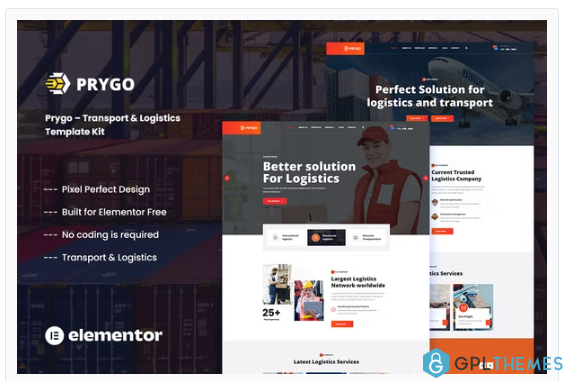 Prygo – Transport & Logistics Elementor Template Kit