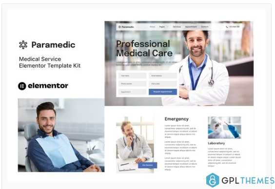 Paramedic – Medical Elementor Template Kit