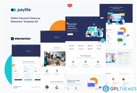 Paylite – Online Payment Gateway Elementor Template Kit