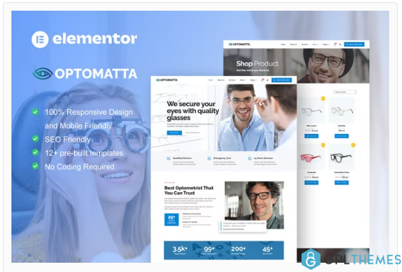 Optomatta – Optician & Optical Store Elementor Pro Template Kit