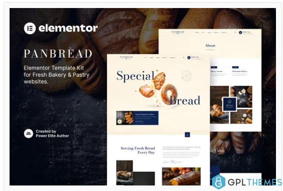 Panbread – Fresh Bakery & Pastry Elementor Template Kit