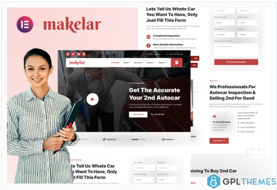 Makelar – Autocar Inspection Services Elementor Template Kit