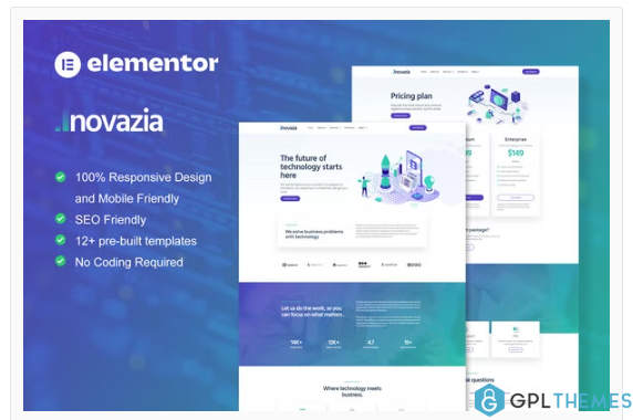 Inovazia – IT Services Elementor Pro Full Site Template Kit
