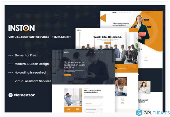 Inston – Virtual Assistant Services Elementor Template Kit
