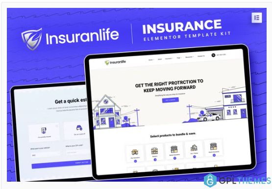 Insuranlife – Insurance Agency Elementor Template Kit