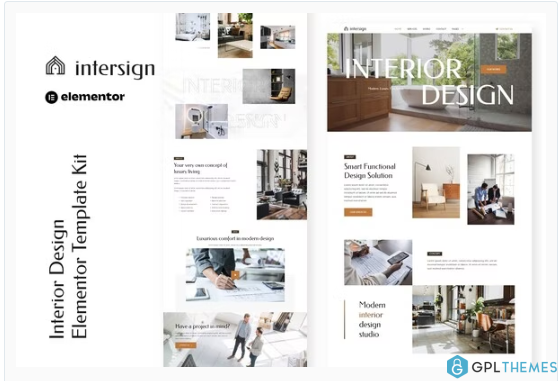 InterSign – Interior Design & Architecture Elementor Template Kit