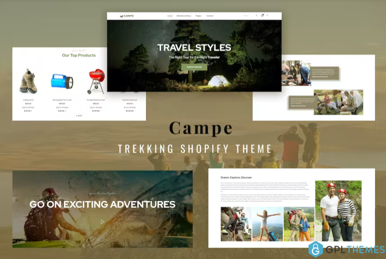 campe camping adventure shopify theme