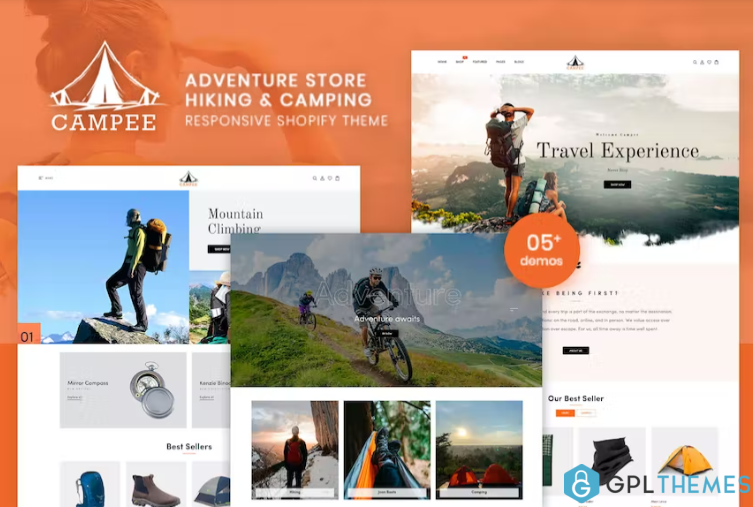 campee store hiking and camping shopify theme