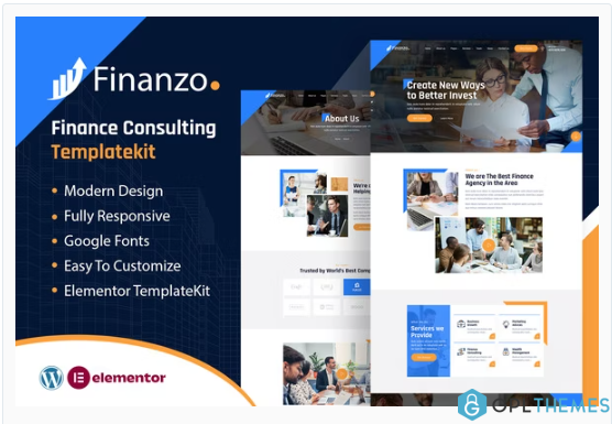 Finanzo | Finance Consulting Elementor Template Kit
