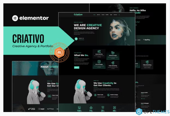 Criativo – Creative Agency & Portfolio Elementor Template Kit