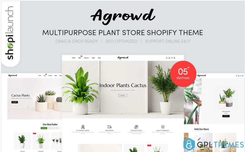 Agrowd – MultiPurpose Plant Store Shopify Theme