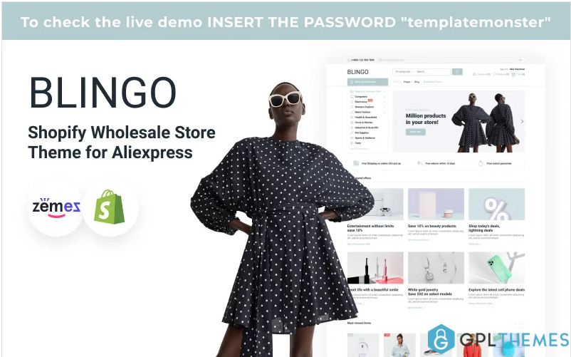 Blingo – Shopify Wholesale Store Theme for Aliexpress