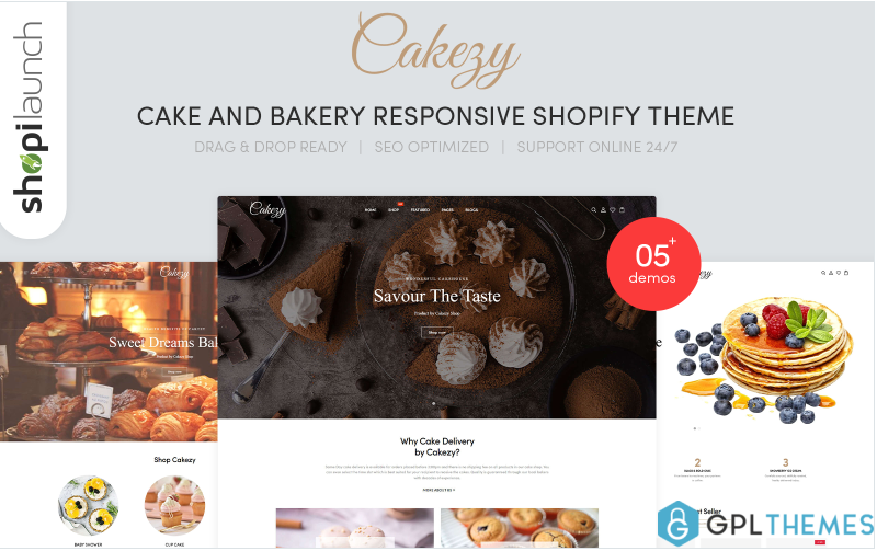 Cakezy – Cake & Bakery Responsive Shopify Theme