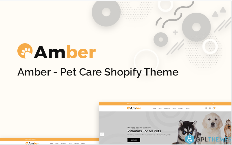 Amber – Pet Care Shopify Theme