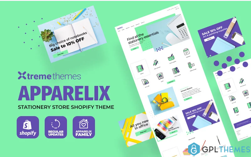 Apparelix – Stationery Clean Shopify Theme