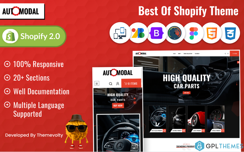 Automodal – Car Autoparts Super Store Shopify Theme