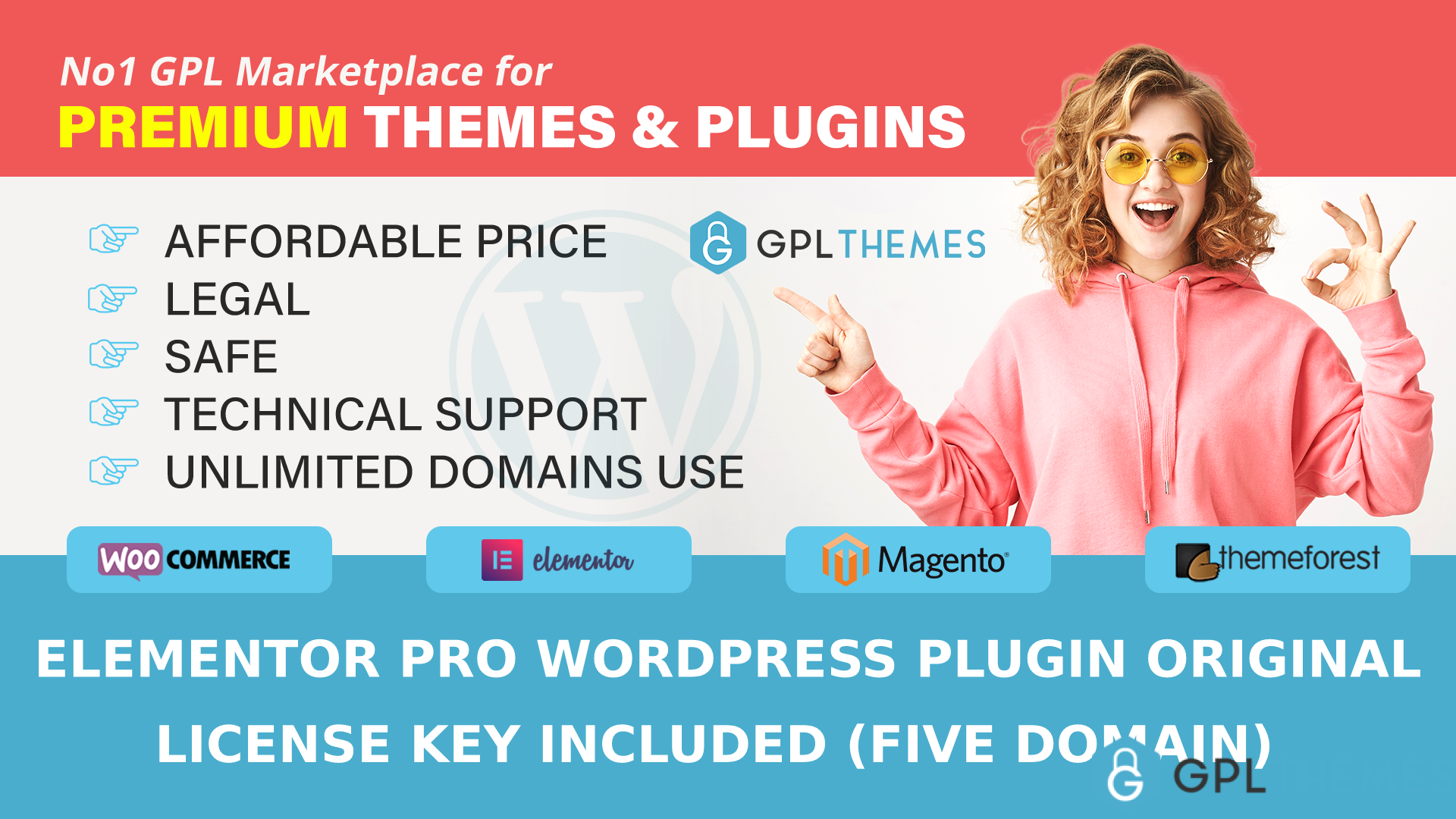 Elementor Pro WordPress Plugin Original License key Included (Five domain)