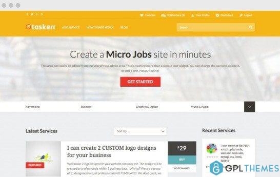 WordPress Micro Jobs Theme