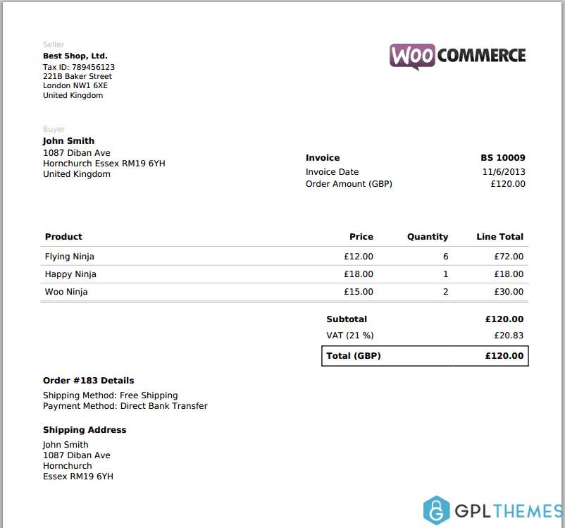 07 Invoice Example